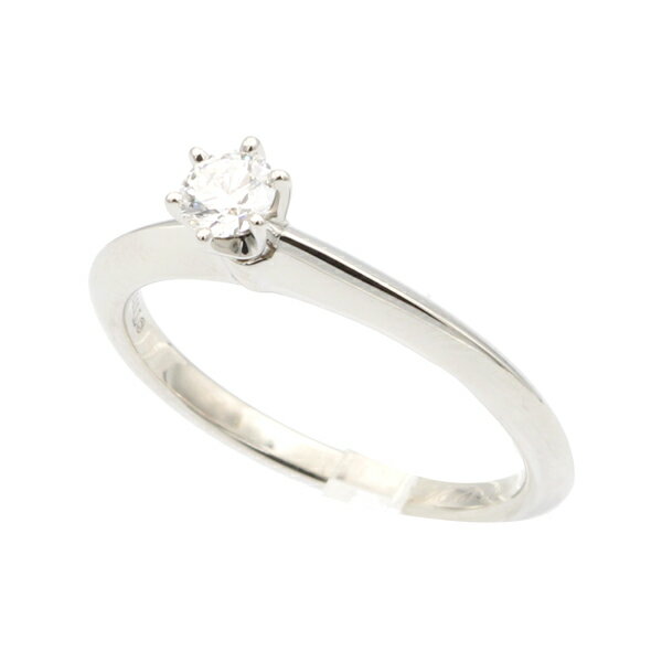 ティファニー TIFFANY&CO.ダイヤリング #10 PT950 10号 【送料無料】【中古】【レディース】【アクセサリー】【D5049】