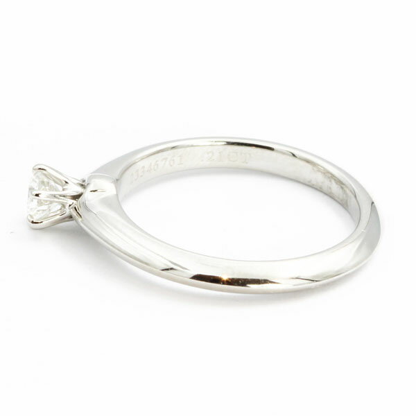 ティファニー TIFFANY&CO.ダイヤモンドリング #7.5 PT950 7.5号 【送料無料】【中古】【レディース】【アクセサリー】【D5616】