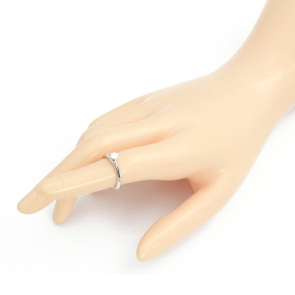 ティファニー TIFFANY&CO.ダイヤモンドリング #7.5 PT950 7.5号 【送料無料】【中古】【レディース】【アクセサリー】【D5616】
