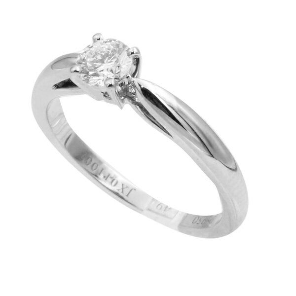 ヴァンクリーフ＆アーペル VANCLEEF&ARPELSボヌールダイヤリング #49 PT950 49号（...