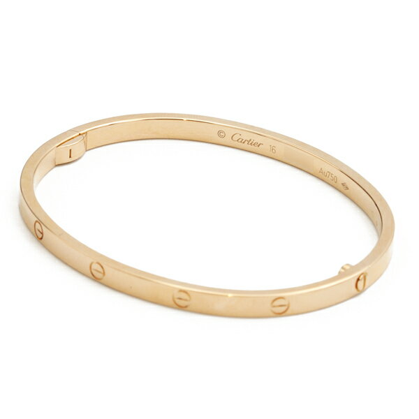 Pink Gold - カルティエ CartierLoveブレスレット スモールモデル 750PG 腕回り：16号(内径実寸約15cm)【送料無料】【中古】【レディース】【アクセサリー】【D6820】