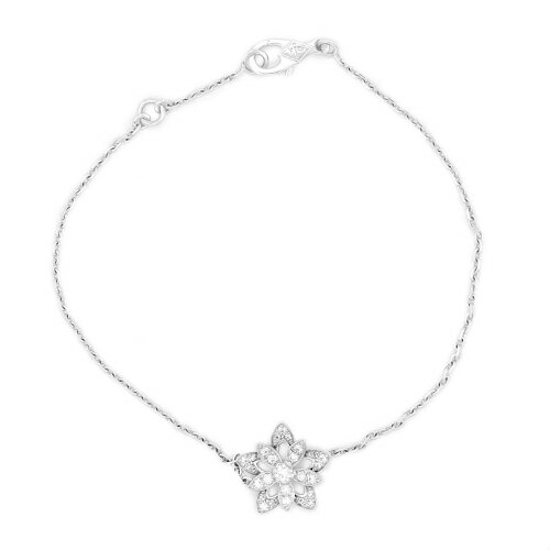 樂天商城 - ヴァンクリーフ＆アーペル VANCLEEF&ARPELS ロータス ブレス ミニ 750WG 17.5cm 【送料無料】【中古】【レディース】【アクセサリー】【VCA】
