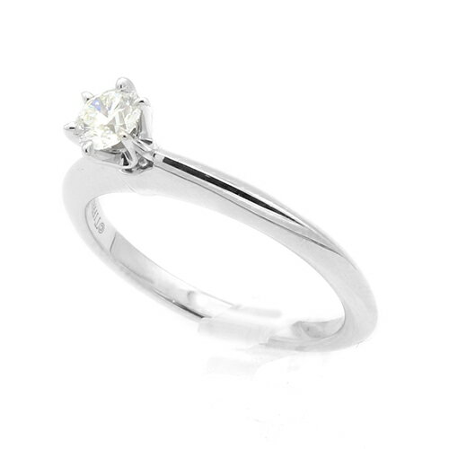 乐天商城 - ティファニー TIFFANY&CO. ソリテール ダイヤ リング #7.5 PT950 7.5号 【送料無料】【中古】【レディース】【アクセサリー】