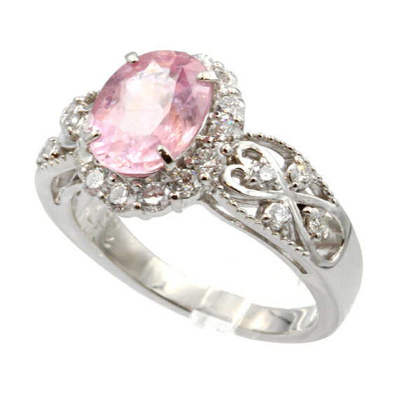 ノンブランド NONBRANDパパラチアサファイアリング #12 PT900 12号 【送料無料】【中古】【レディース】【アクセサリー】【D4292】