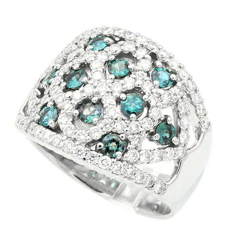 Alexandrite - ノンブランド NONBRAND アレキサンドライト ダイヤモンドリング #13 PT900 13号 【送料無料】【中古】【レディース】【アクセサリー】