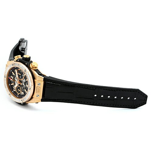 ウブロ HUBLOT ビッグバン ウニコ 411.OX.1180.RX.1904 PG×ラバー 45mm シルバー文...