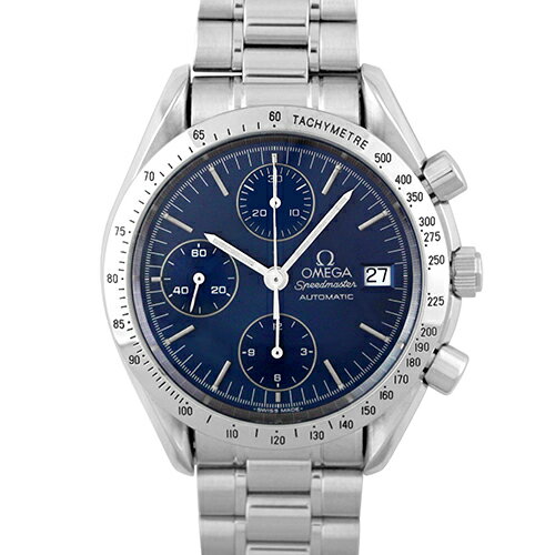 オメガ OMEGA スピードマスター デイト 3511.80 SS 39mm ブルー文字盤 【送料無料】【中古】【メンズ】【腕時計】