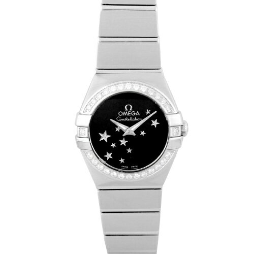 オメガ OMEGA コンステレーション 123.15.24.60.01.001 SS 24mm ブラック文字盤 ベゼルダイヤ【送料無料】【未使用】【メンズ】【腕時計】
