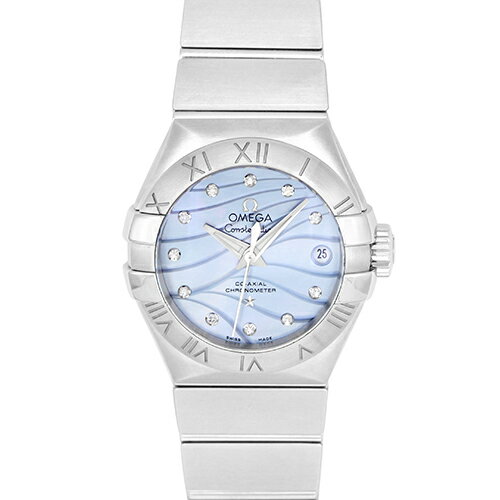 オメガ OMEGA コンステレーション ブラッシュ 123.10.27.20.57.001 SS 27mm ブルーシェル文字盤 【送料無料】【未使用】【レディース】【腕時計】
