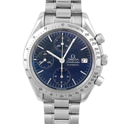 オメガ OMEGA スピードマスター デイト 3511.80 SS 39mm ブルー文字盤 【送料無料】【中古】【メンズ】【腕時計】