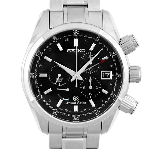 【マスターショップ限定】セイコー SEIKOグランドセイコー スプリングドライブ GMT クロノSBGC003 9R86-0AA0 SS43.5mm ブラック文字盤 【送料無料】【中古】【メンズ】【腕時計】【73943】