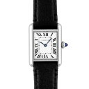 カルティエ CARTIER タンク マスト SM WSTA0060 SS×革 29.5mm×22mm シルバー文字盤 【送料無料】【中古】【レディース】【腕時計...