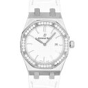 【新品純正ベルト】オーデマピゲ Audemars Piguet ロイヤルオーク 67651ST.ZZ.D011CR.01 SS×革 33mm シルバー文字盤 【...