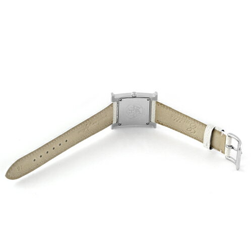 エルメス HERMES Hウォッチ HH1.210 SS×革 30mm×21mm ホワイト文字盤 【送料無料】【中古】【レディース】【腕時計】