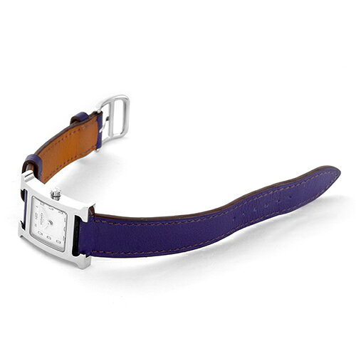 トキオカのエルメス HERMES Hウォッチ HH1.210 SS×革 30mm×21mm ホワイト文字盤 【送料無料】【中古】【レディース】【腕時計】｜アングル2