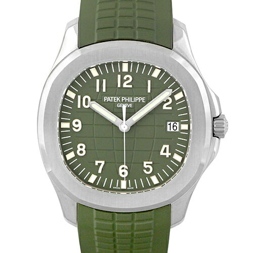 パテックフィリップ PATEK PHILIPPE アクアノート 5168G-010 WG×ラバー 42.2mm カーキグリーン文字盤 【送料無料】【中古】【メンズ】【腕時計】