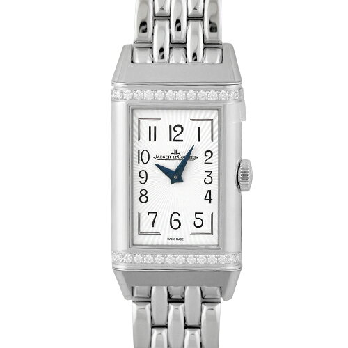 【正規品】ジャガールクルト JAEGER LE COULTRE レベルソ ワンデュエット Q3348120 201.8.44 SS 40.1mm×20mm シルバー×ブルー文字盤 ベゼルダイヤ【送料無料】【新品】【レディース】【腕時計】