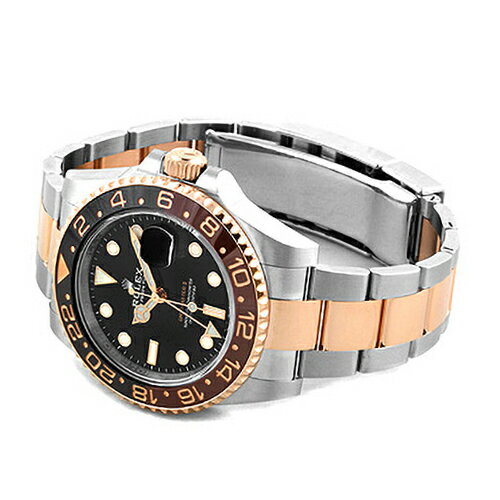 ロレックス ROLEX GMTマスター2 126711CHNR PG×SS 40mm ブラック文字盤 【送料無料】【新品】【メンズ】【腕時計】