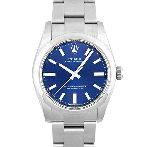 ロレックス ROLEX オイスターパーペチュアル34 124200 SS 34mm ブライトブルー文字盤 【送料無料】【新品】【メンズ】【腕時計】