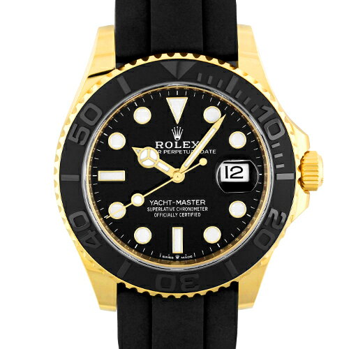 ヨットマスター ロレックス ROLEX ヨットマスター42 226658 YG×ラバー 42mm ブラック文字盤 Dバックル【送料無料】【新品】【メンズ】【腕時計】