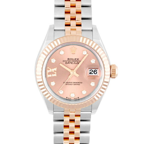 ロレックス ROLEX デイトジャスト28 279171G PG×SS 28mm ロゼカラー文字盤【送料無料】【新品】【レディース】【腕時計】