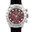 【新品純正ベルト OH済】ロレックス ROLEXデイトナ116519G WG×革40mm ルベライト文字盤 【送料無料】【中古】【メンズ】【腕時計】【74461】