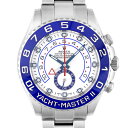 ロレックス ROLEX ヨットマスター2 116680 SS 44mm ホワイト文字盤 【送料無料】【中古】【メンズ】【腕時計】【76757】