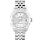 ロレックス ROLEX デイトジャスト28 279174 WG×SS 28mm シルバー文字盤 ジュビリーブレスレット【送料無料】【中古】【レディース】【腕時計...