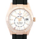 ロレックス ROLEXスカイドゥエラー326235 PG×ラバー42mm ホワイト文字盤 アニュアルカレンダー【送料無料】【中古】【メンズ】【腕時計】【7755...