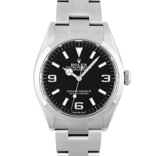 ロレックス ROLEX エクスプローラー1 124270 SS 36mm ブラック文字盤 【送料無料】【中古】【メンズ】【腕時計】