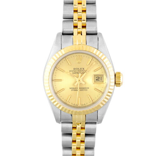 【OH済】ロレックス ROLEX デイトジャスト 69173 YG×SS 26mm シャンパンタペストリー文字盤 S番 ジュビリーブレスレット【送料無料】【中古】【レディース】【腕時計】 【OH済】ロレックス ROLEX デイトジャスト 69173 YG×SS 26mm シャンパンタペストリー文字盤 S番 ジュビリーブレスレット【送料無料】【中古】【レディース】【腕時計】