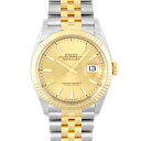 ロレックス ROLEX デイトジャスト36 126233 YG×SS 36mm シャンパン文字盤 ジュビリーブレスレット【送料無料】【中古】【メンズ】【腕時計】