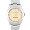 【2025年新作】ロレックス ROLEX オイスターパーペチュアル34 124200 SS 34mm ベージュ文字盤 【送料無料】【新品】【メンズ】【腕時計】