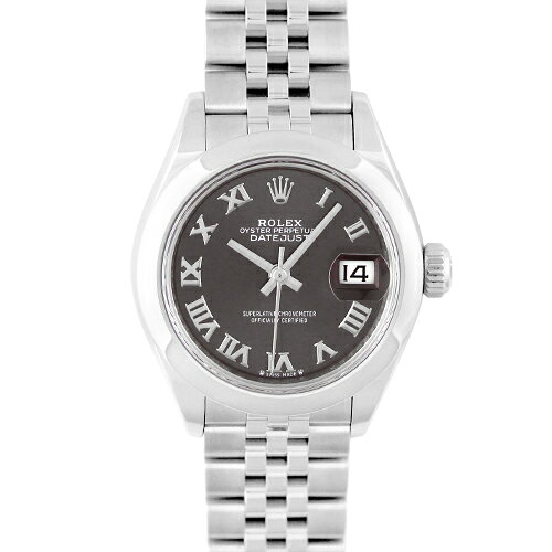 ロレックス ROLEX デイトジャスト28 279160 SS 28mm ダークグレーローマン文字盤 ジュビリーブレスレット【送料無料】【新品】【レディース】【腕時計】