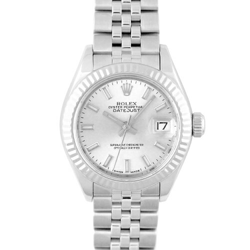 ロレックス ROLEX デイトジャスト28 279174 WG×SS 28mm シルバー文字盤 ジュビリーブレスレット【送料無料】【中古】【レディース】【腕時計】