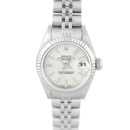 ロレックス ROLEX デイトジャスト 69174 WG×SS 26mm シルバーモザイク文字盤 ジュビリーブレスレット【送料無料】【中古】【レディース】【腕時計】