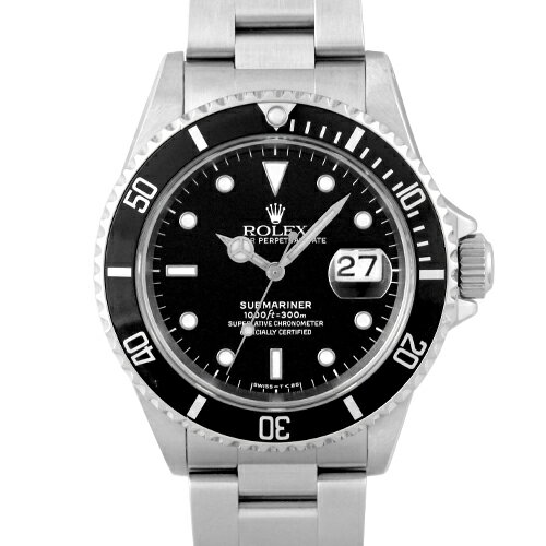 ロレックス ROLEX サブマリーナ 16610 SS 40mm ブラック文字盤 【送料無料】【中古】【メンズ】【腕時計】