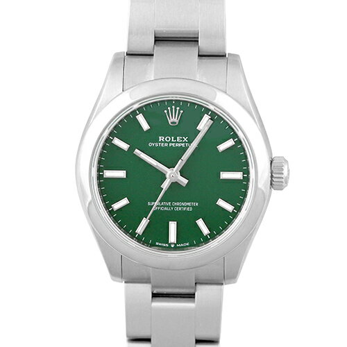 ロレックス ROLEX オイスターパーペチュアル31 277200 SS 31mm グリーン文字盤 【送料無料】【中古】【ユニセックス】【腕時計】