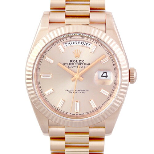 ロレックス ROLEX デイデイト40 228235A PG 40mm サンダスト文字盤 【送料無料】【中古】【メンズ】【腕時計】
