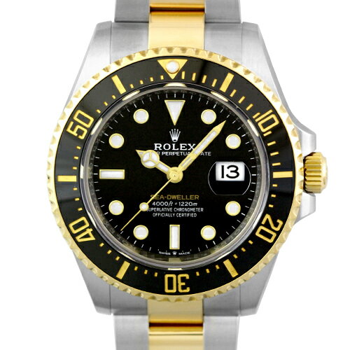Sea-Dweller - ロレックス ROLEX シードゥエラー 126603 YG×SS 43mm ブラック文字盤 【送料無料】【中古】【メンズ】【腕時計】