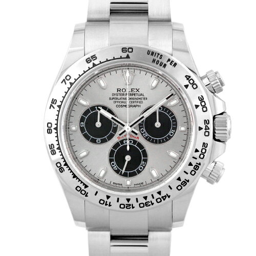 ロレックス ROLEX デイトナ 116509 WG 40mm スチール×ブラック文字盤 【送料無料】【中古】【メンズ】【腕時計】