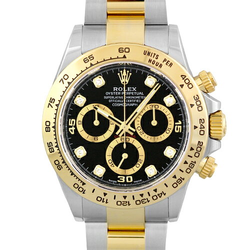 ロレックス ROLEX デイトナ 116503G YG×SS 40mm ブラック文字盤 【送料無料】【中古】【メンズ】【腕時計】