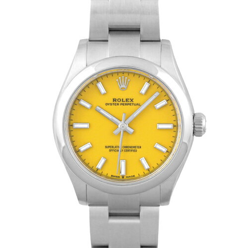 ロレックス ROLEX オイスターパーペチュアル31 277200 SS 31mm イエロー文字盤 【送料無料】【中古】【ユニセックス】【腕時計】