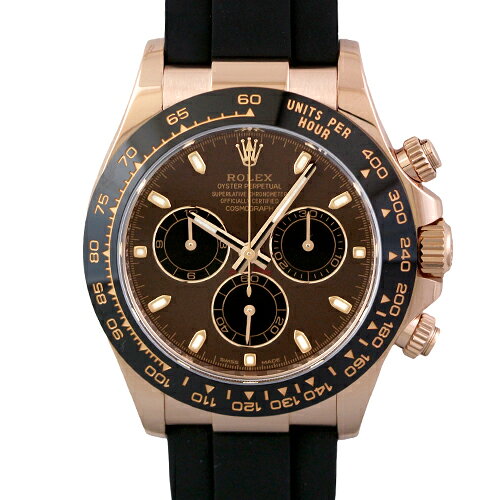 ロレックス ROLEX デイトナ 116515LN PG×ラバー 40mm チョコレート×ブラック文字盤 【送料無料】【中古】【メンズ】【腕時計】