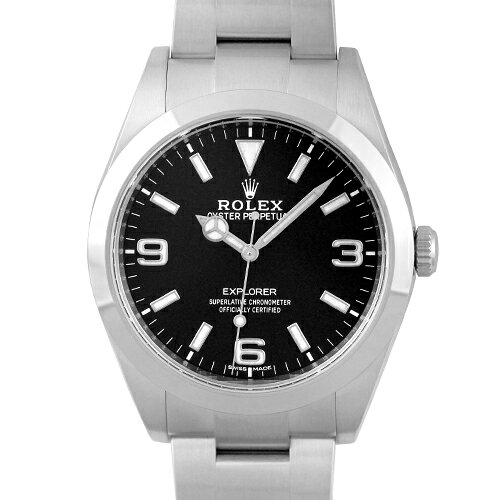 ロレックス ROLEX エクスプローラー1 214270 SS 39mm ブラック文字盤 【送料無料】【中古】【メンズ】【腕時計】