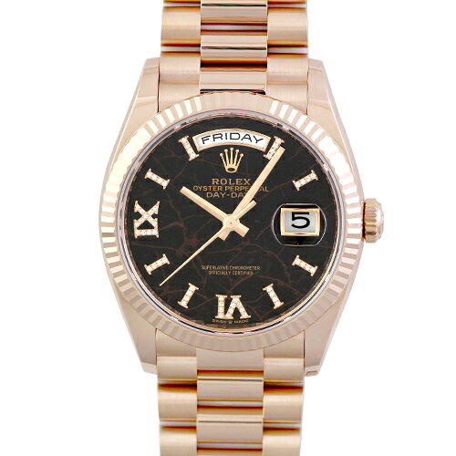 ロレックス ROLEX デイデイト36 128235 PG 36mm アイゼンキーゼル文字盤 【送料無料】【未使用】【メンズ】【腕時計】