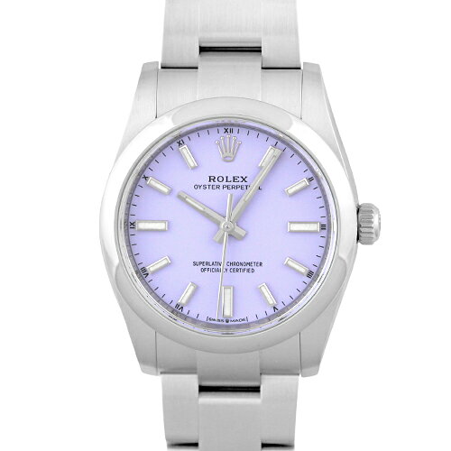 ロレックス ROLEX オイスターパーペチュアル34 124200 SS 34mm ラベンダー文字盤 【送料無料】【新品】【メンズ】【腕時計】