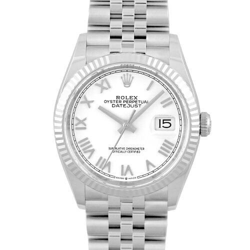 【2026年新作】ロレックス ROLEX デイトジャスト36 126234 WG×SS 36mm ホワイトローマン文字盤 ジュビリーブレスレット【送料無料】【新品】【メンズ】【腕時計】