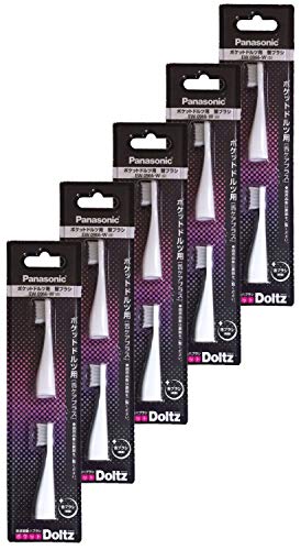 (まとめ買い)EW0966-W 2本×5セット計10本 パナソニック 替えブラシ ポケットドルツ 舌ケアプラス