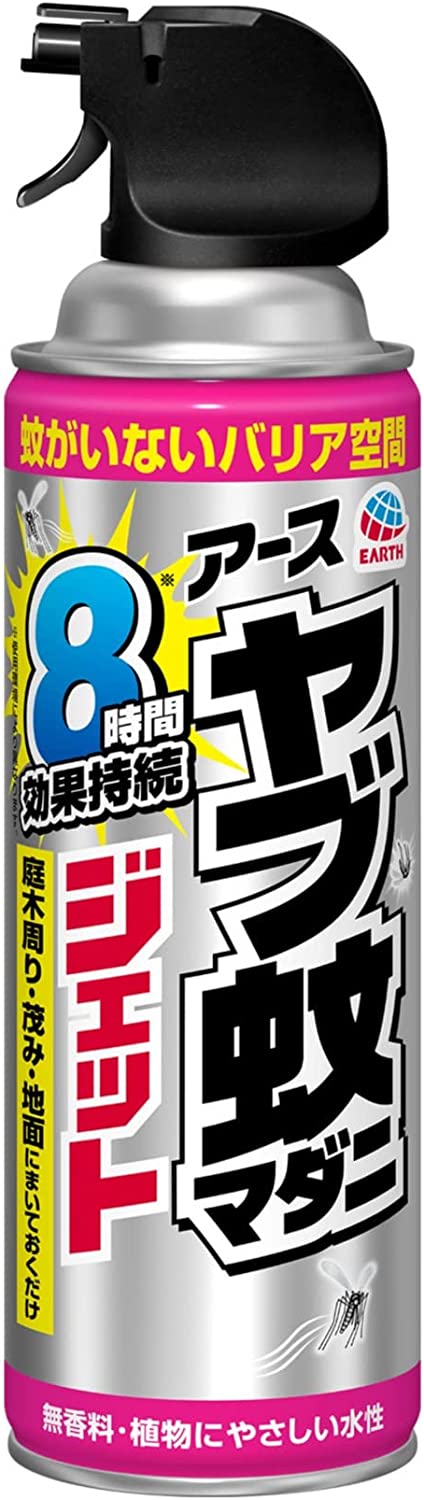 【送料無料・一部地域を除く】【まとめ買い5本】アース　ヤブ蚊マダニジェット屋外用　480ml